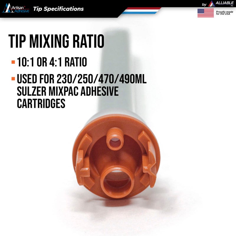 Artisan Adhesive Adhesive Mixer Tips Compatible with Sulzer Mixpac Cartridges (for Cartridge Size: 230/250/470/490 ml (5 pcs) - Image 5